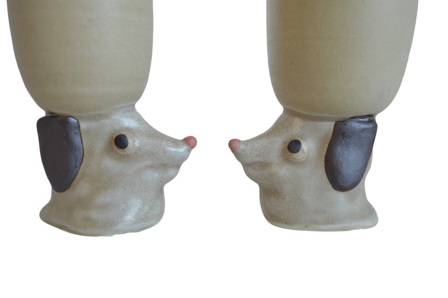 Dog Cup Sculpture~ Oatmeal