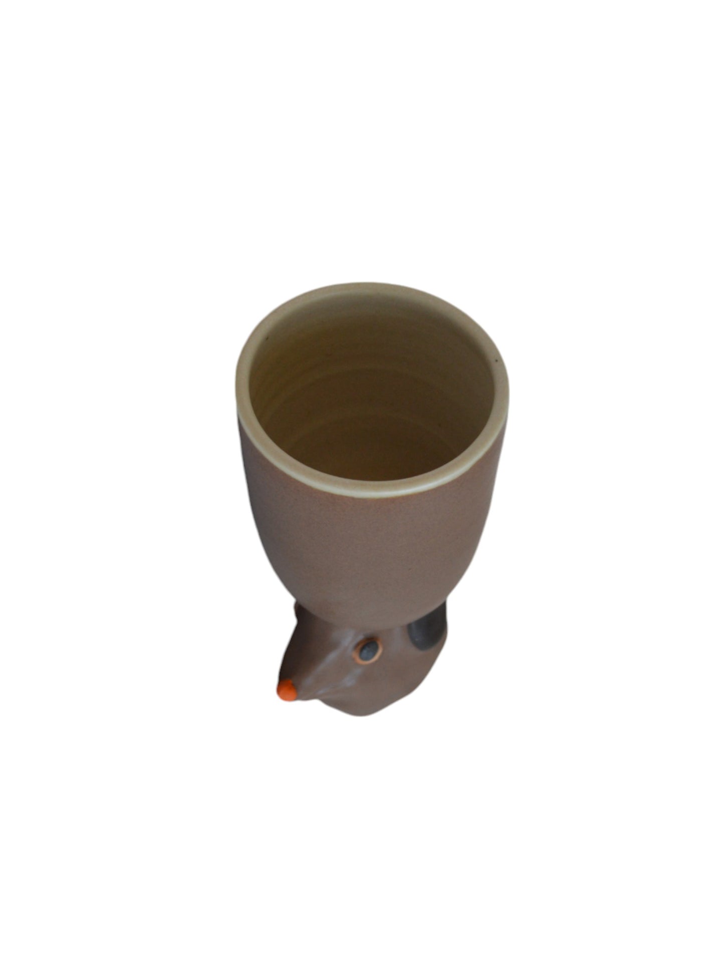 Dog Cup Sculpture~ Brown