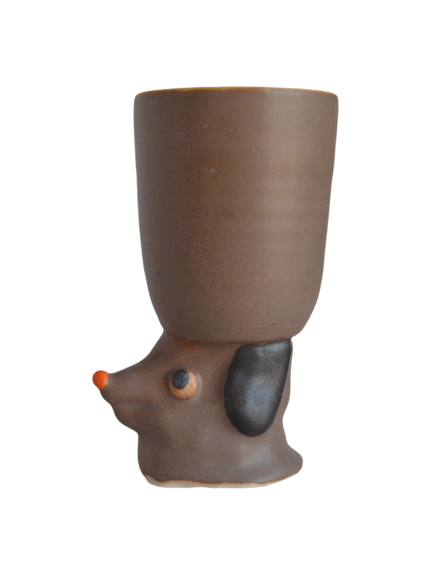 Dog Cup Sculpture~ Brown