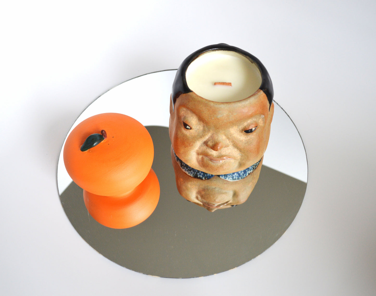 Mikan Lady Sculpture Lidded Soy Wax Candle